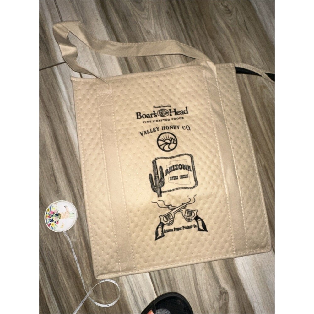Boars Head Insulated Grocery Bag Inside Pocket For Ice Pack